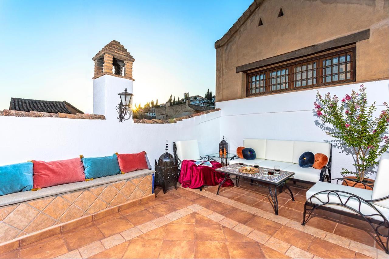 Villa Morayma House Terrace With Views To Alhambra à Grenade Extérieur photo